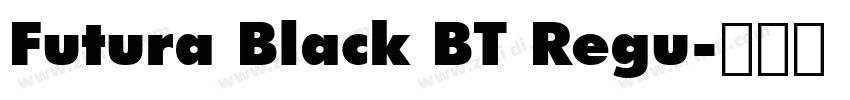 Futura Black BT Regu字体转换